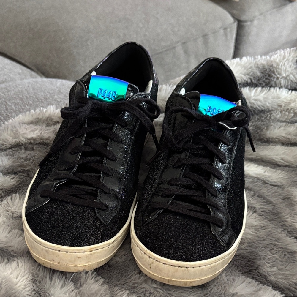 P448 Black and Iridescent Sneakers